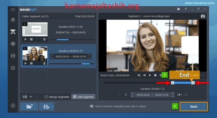 Bandicut Video Cutter الكراك زائد رقم مسلسل